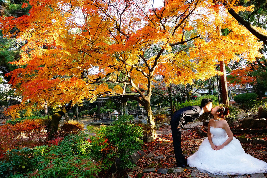 ♥喜喜♥ 完全自助‧用腳架拍婚紗(2) 海外婚紗‧日本京都祇園