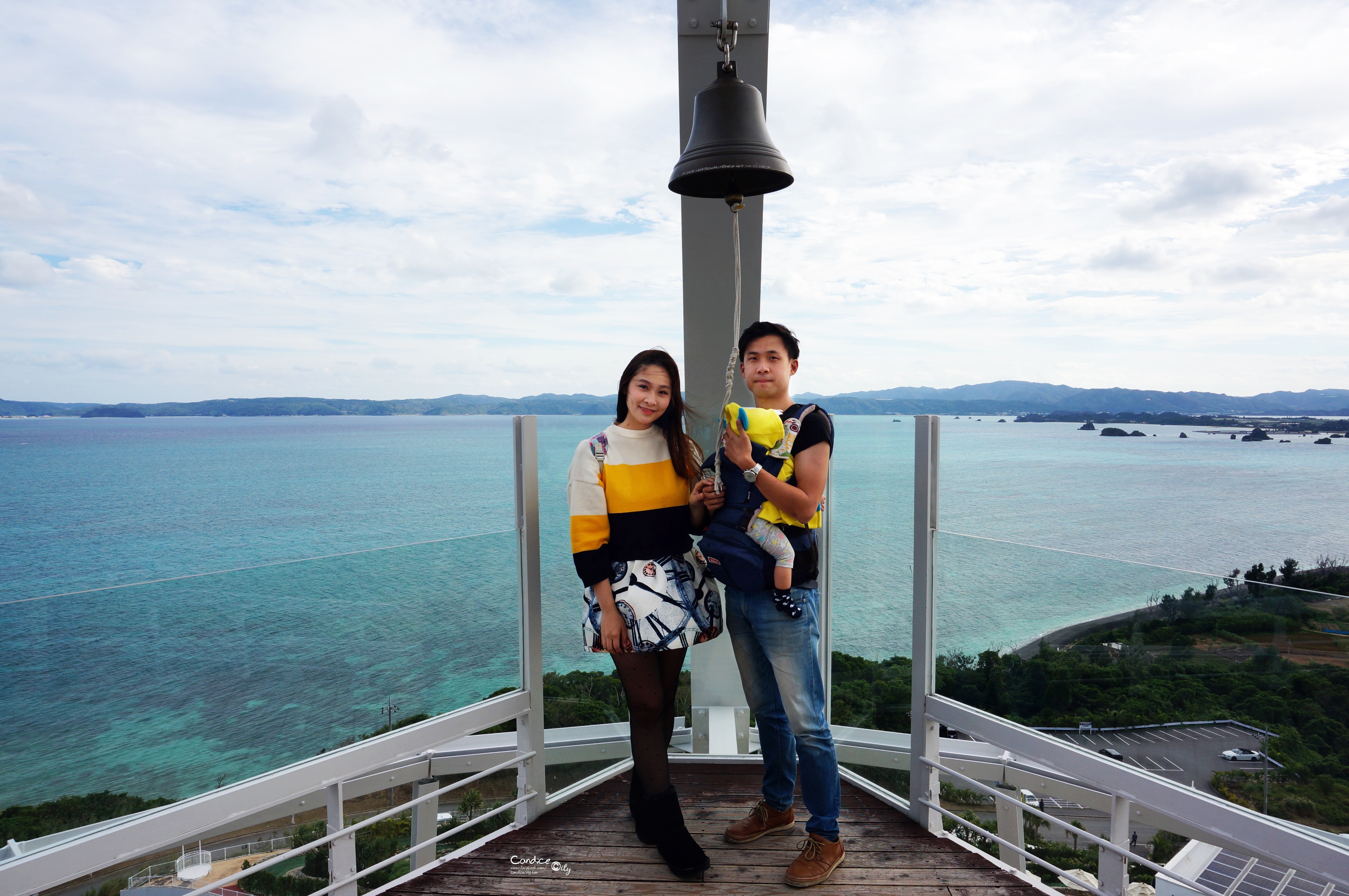 沖繩景點■古宇利海洋塔 高處俯瞰美麗海景 情人敲鐘好幸福! @陳小沁の吃喝玩樂