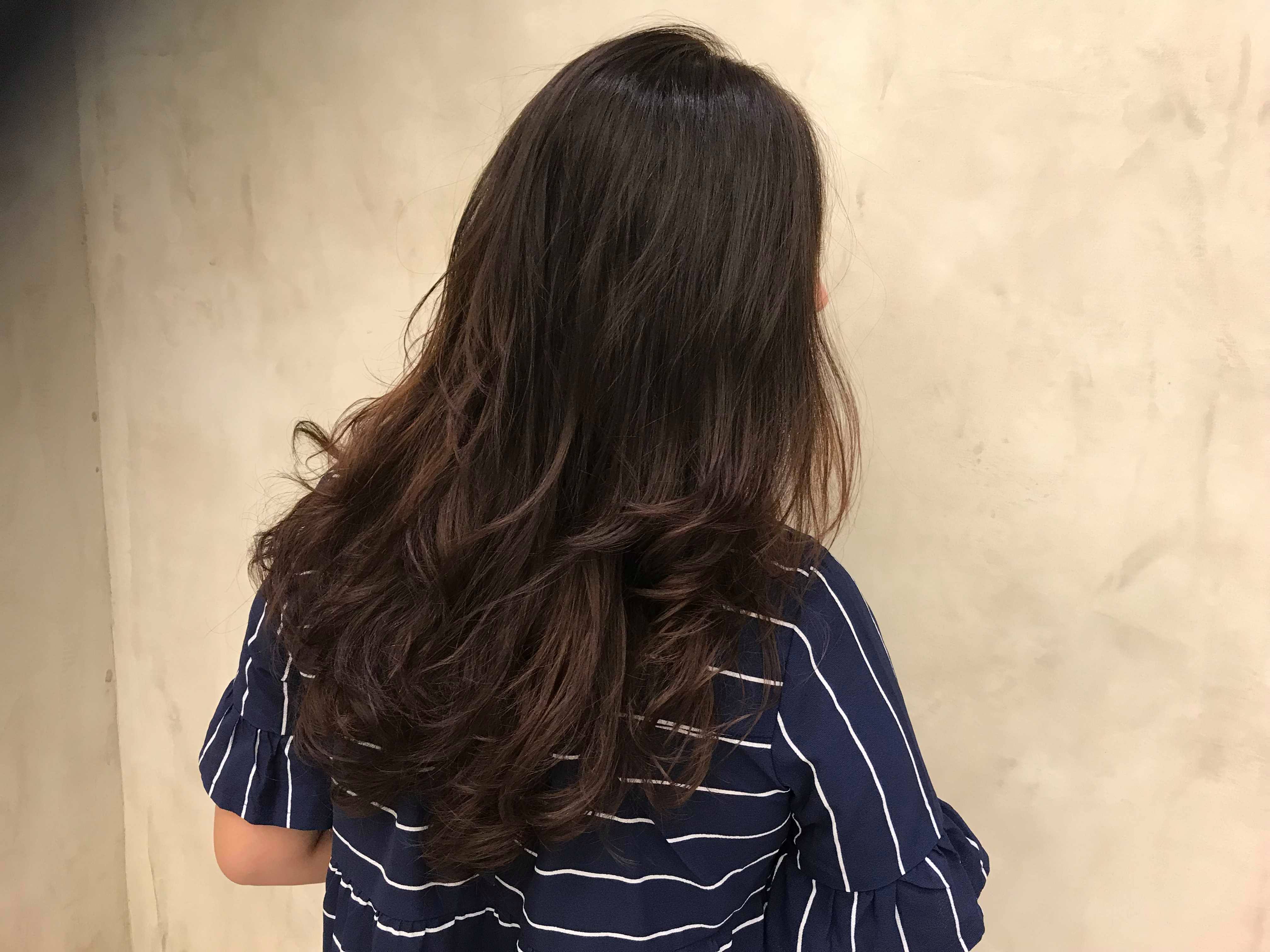 【髮型】我要Q髮暖暖過個冬吧!髮根燙+溫塑燙+紫棕染,BONBON HAIR!