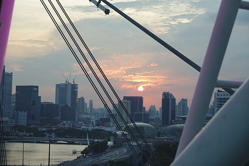 新加坡摩天輪 Singapore Flyer｜超美夕陽,夜景還可用餐!先買門票票價最便宜!
