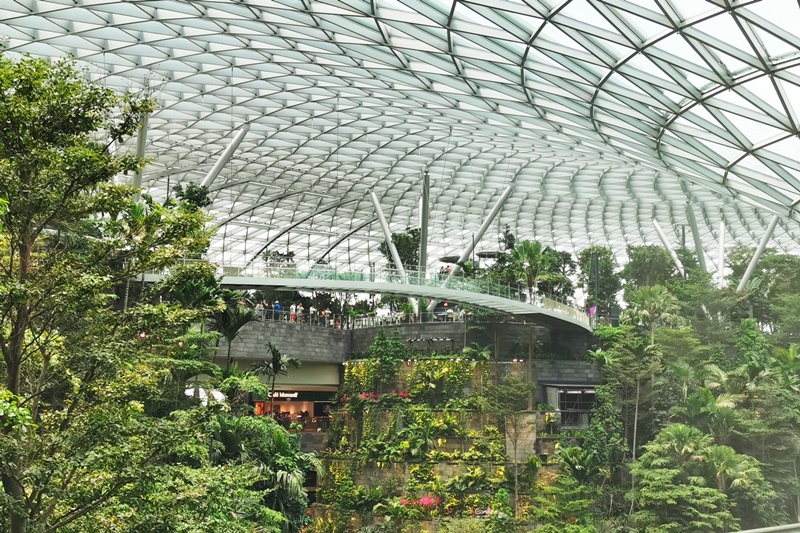 新加坡樟宜機場｜室內瀑布超屌!星耀樟宜Jewel Changi Airport