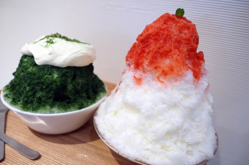 九州純冰おいしい氷屋｜多層次美味的馬斯卡邦乳酪抹茶冰,中山美食冰店!