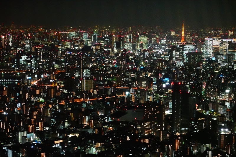 東京晴空塔展望台｜晴空塔夜景超美!必訪450m天空迴廊!