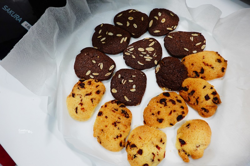 氣炸餅乾食譜｜氣炸鍋也可以做餅乾!巧克力南瓜子餅乾+蔓越莓餅乾!