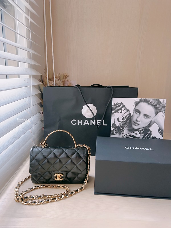 【香奈兒開箱】Chanel mini handle 我的生日禮物! 忠孝復興SOGO買