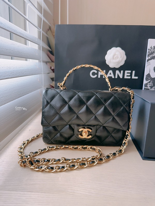 【香奈兒開箱】Chanel mini handle 我的生日禮物! 忠孝復興SOGO買