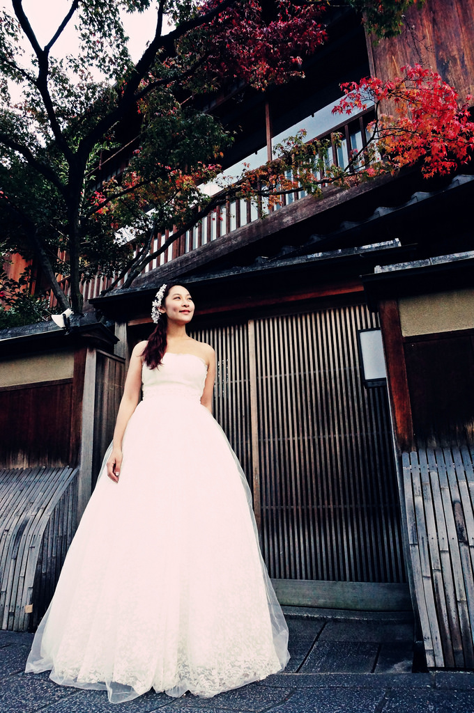 ♥喜喜♥ 完全自助‧用腳架拍婚紗(2) 海外婚紗‧日本京都祇園