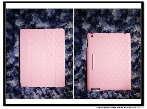 【分享】NEW IPAD3 OZAKI iCoat保護套 – 粉紅圓點超美的啦!