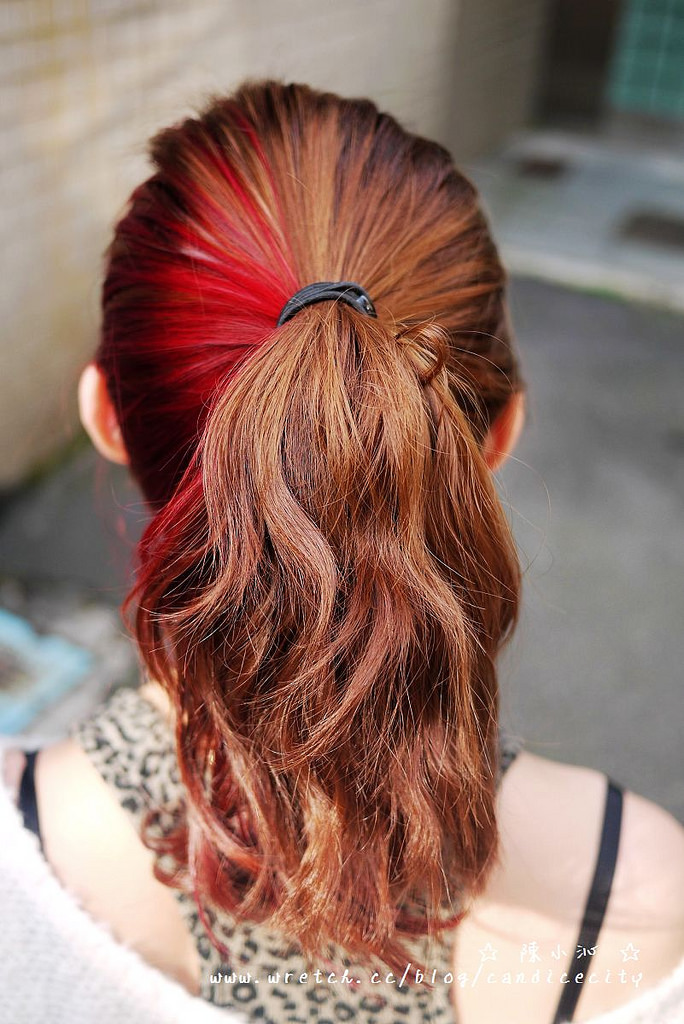 【髮型】來個瞎趴的Party髮色：挑染玫果紅！BONBON HAIR